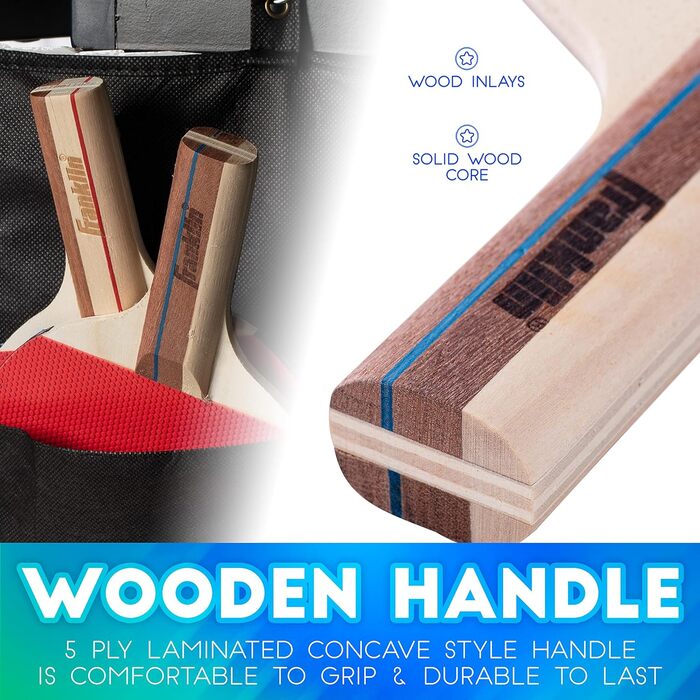 Набір для настільного тенісу Franklin Sports – 2 або 4 гравці – повний стартовий набір