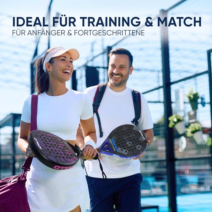 Ракетка для паделу Apollo 12K Carbon (унісекс, для початківців та просунутих, помаранчевий)