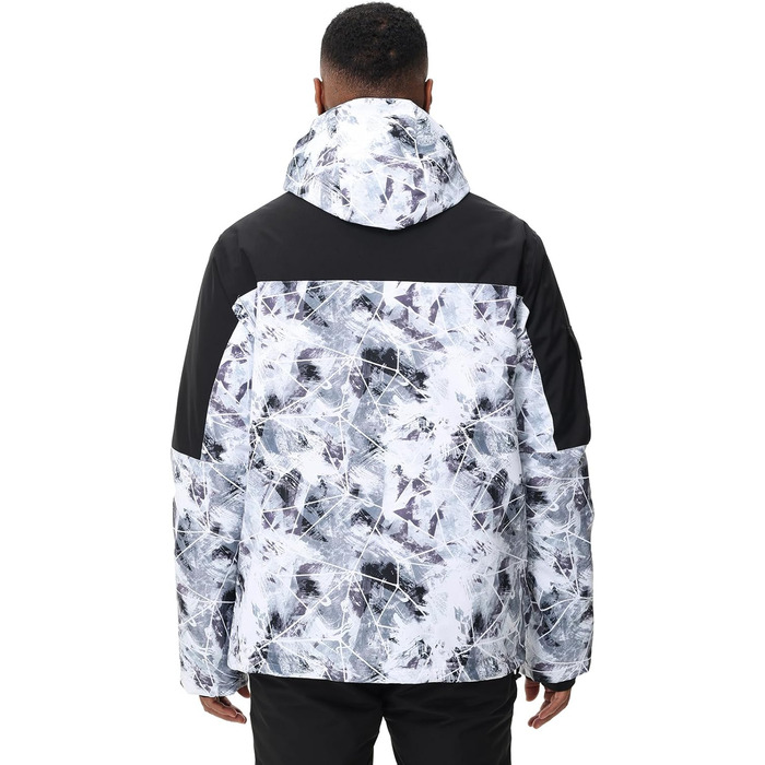 Чоловіча лижна куртка та штани, чорні. Висока щільність вітрозахисту та водонепроникність.