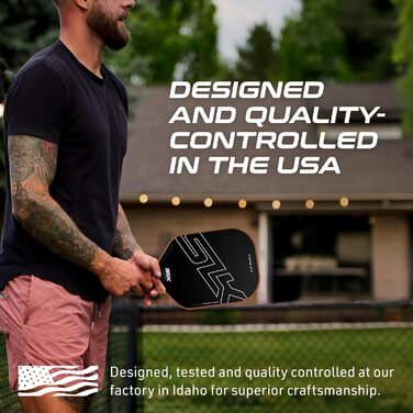 Падл для піклболу Selkirk Vanguard Power Air Premium | Вуглецеве волокно, 360 Proto Molding, Flexfoam Perimeter | Максимальна потужність та контроль | Чорний 2024 | Універсальний