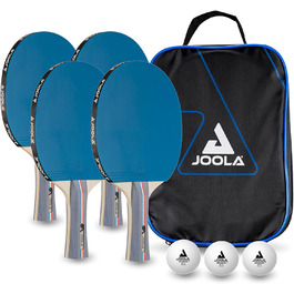 Набір для настільного тенісу JOOLA Team School FR - 4 ракетки, 3 м'ячі