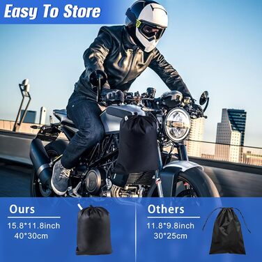 Водонепроникний мотоциклетний чохол Outdoor 420D Oxford для мотоциклів та скутерів (M 200x86x101cm)