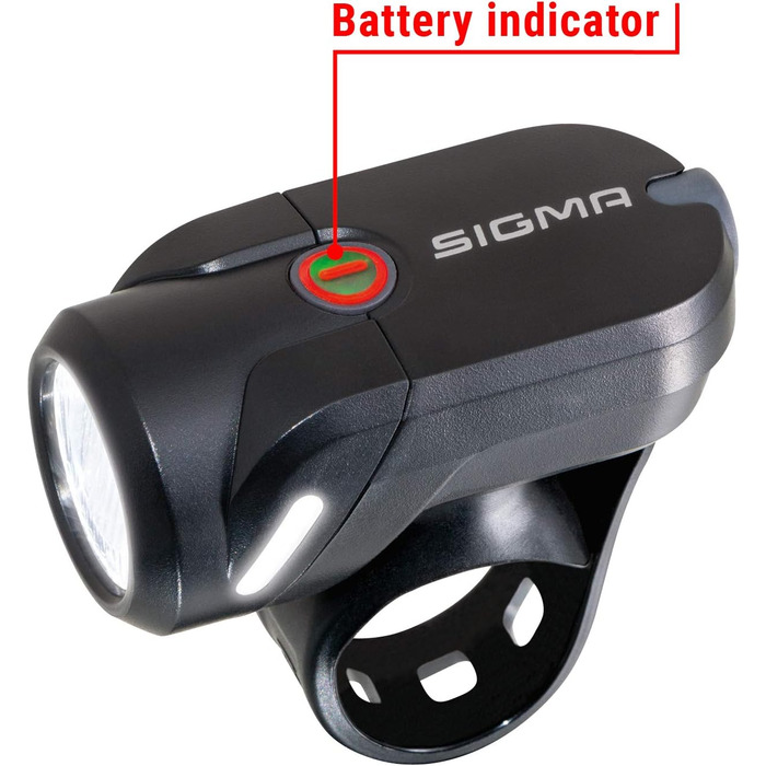 Фарига Sigma Aura 35 LED: акумуляторне переднє світло для велосипеда, 35 люкс, StVZO, 2 режими, водонепроникне, перезаряджуване