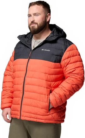 Чоловіча куртка з капюшоном Columbia Powder Lite (Колір: Zing, Shark, Розмір: M)