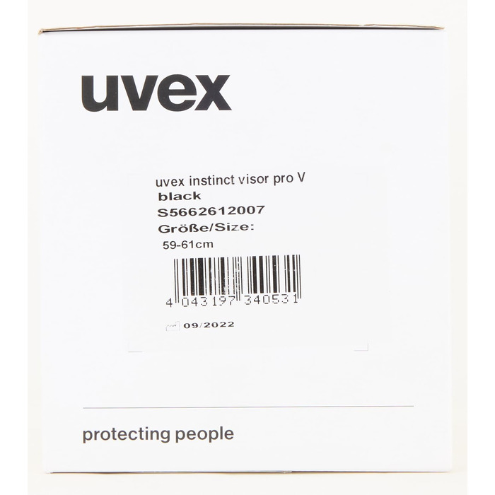 Лижний шолом uvex instinct visor pro v з візором, чорний, регульований розмір 53-56 см, для жінок і чоловіків