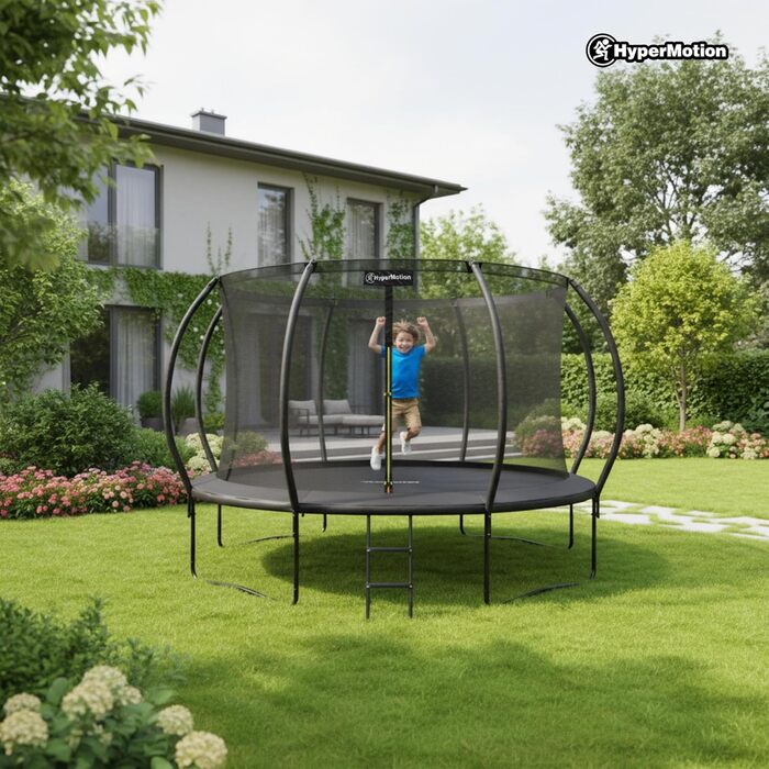 Батут гірчатий Hypermotion Outdoor для дітей 244/305/366/430/487 см - швидковисихаючий, водостійкий, Ø 366 см