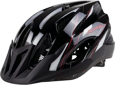 Велошолом ALPINA MTB 17, 54-58 см, чорний/білий/червоний