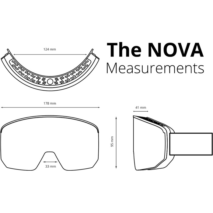 Гірськолижна маска NAKED Optics NOVA для чоловіків і жінок, змінні лінзи, для сноуборду та лиж, підходить для окулярів, для поганої погоди, комплект із додатковою лінзою