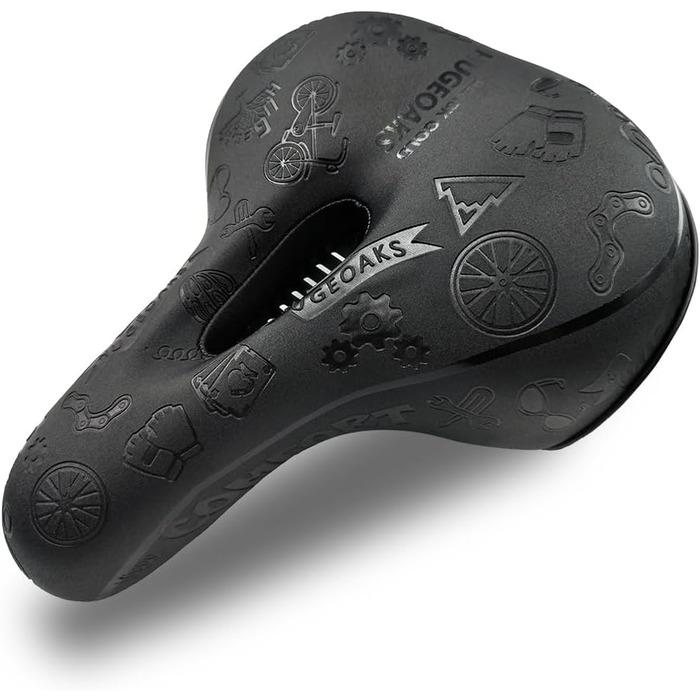 Велосипедне сідло HUGEOAKS для чоловіків та жінок: комфортне, універсальне для MTB, шосе, фітнесу, BMX та міста