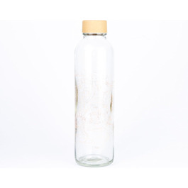Скляна пляшка для води Carrybottles 0,7 л Inhale & Exhale, спортивна, BPA-free, герметична, для газованої води, виробництво Німеччина
