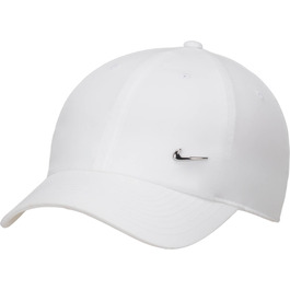 Чоловіча бейсболка Nike DF Club (L-XL), біла з металік-сріблом