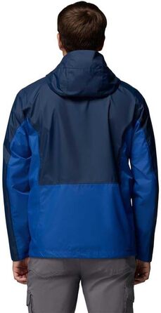 Чоловіча водонепроникна куртка Columbia Pouring Adventure III, темно-синя (Collegiate Navy/Mountain Blue), розмір M