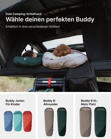 Спальний мішок Qeedo Buddy XL 8 XXL, надширокий, Outdoor літній (8-25°C) 3 сезони - для дорослих та юнаків (до 220см), поверхня Peach Skin, колір Pinegreen