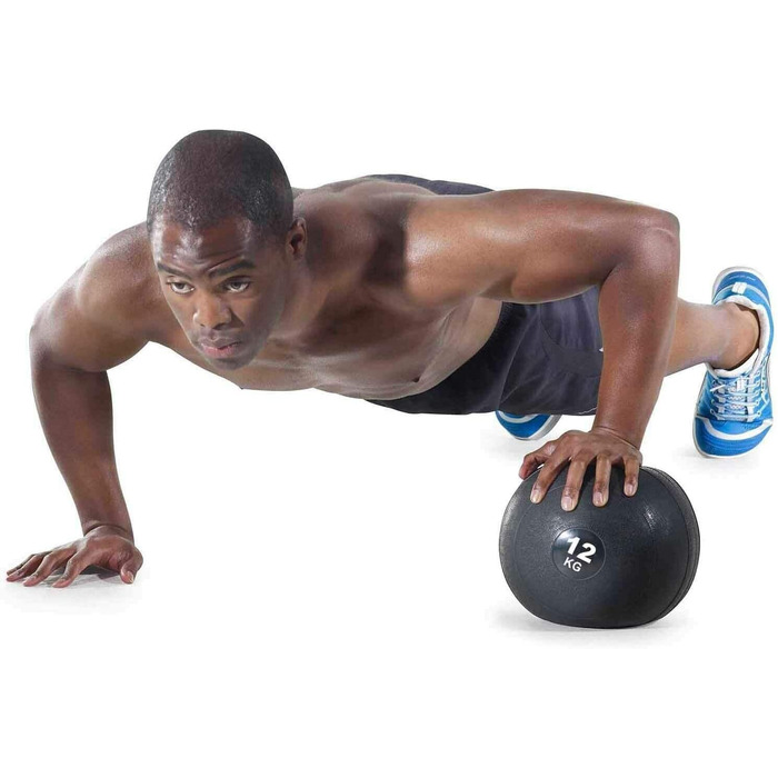Слембол Maxstrength для кросфіту, MMA, фітнесу, важкої атлетики, медичний м'яч 8/10/12 кг, без відскоку