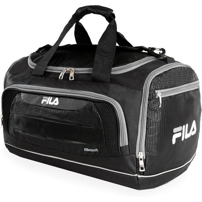 Універсальна спортивна сумка FILA Cypress, маленька, чорна/темно-сіра