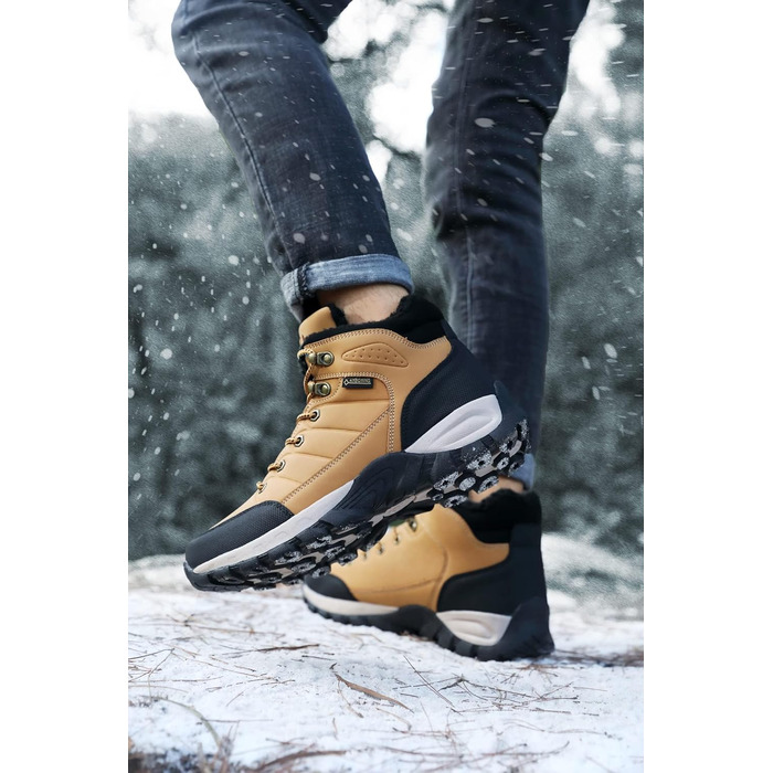 Чоботи зимові чоловічі Arrigo Bello, теплий водонепроникний черевик для хайкінгу та трекінгу, зелений, розмір 41-46