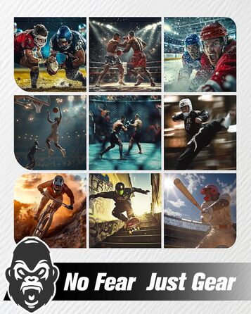 Захист для зубів Beast Gear - для боксу, ММА, регбі, кікбоксингу, дзюдо, карате, хокею та бойових мистецтв. Зручна коробка для зберігання. Захищає зуби, ясна та щелепу.