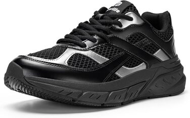 Чоловічі кросівки для бігу FitVille Neo V6 X-широкі (46.5 EU) - чорні з сріблястим, для активного відпочинку та фітнесу