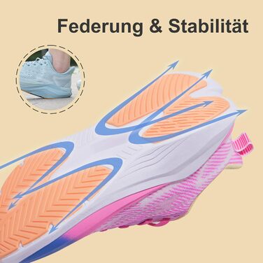 Жіночі кросівки Hawkwell Cloud Zero Active Cushion - біло-рожеві, для тенісу, ходьби, фітнесу, тренувань, зручні та дихаючі (40 EU, Фуксія)