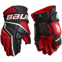 Хокейні рукавички Bauer Vapor 3X Senior 14'' чорні/червоні