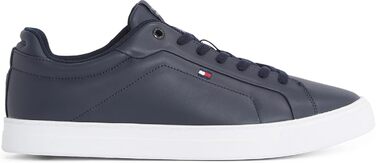 Шкіряні чоловічі кросівки Tommy Hilfiger Low Icon Court Leather Flag Essential, сині (розмір 45 EU)
