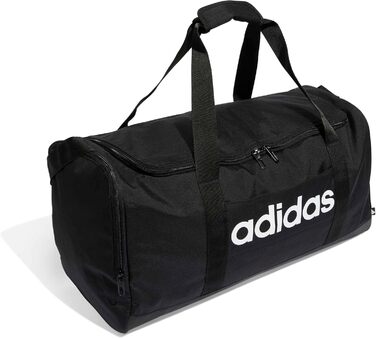 Спортивна сумка Adidas Unisex Essential Linear Duffelbag Medium (Розмір M, Колір: Чорний/Білий)