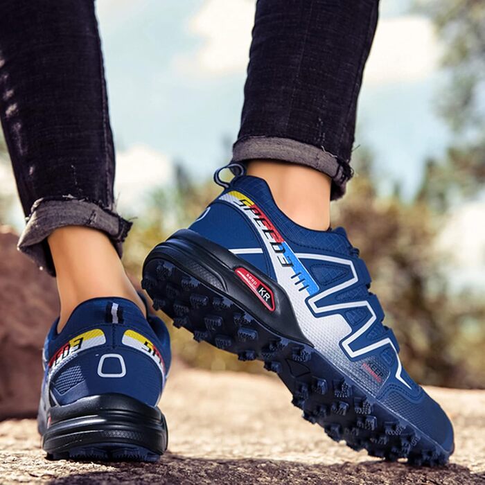 AGYE Велосипедні шкарпетки для чоловіків, шкарпетки з неслизькою підошвою для шосе, гірські велосипеди, MTB, Flat Assisted Sportschuhe, -45 (42 EU, Blue)