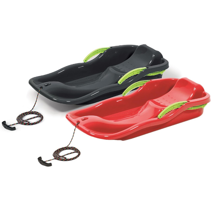 Санки Prosperplast Race (2 шт., антрацит/червоний) - швидкі, міцні, для швидких заїздів, 87x40x18 см