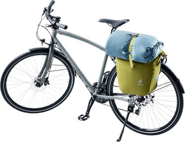 Велосипедна водонепроникна сумка Deuter Weybridge 25+5 л, Cactus, на задній багажник