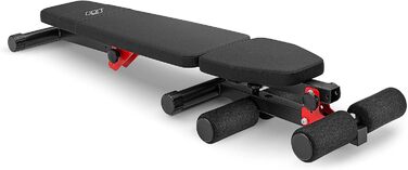 Складана лавка для тренувань Marbo Sport MH-L104 2.0, чорна, виробництво ЄС