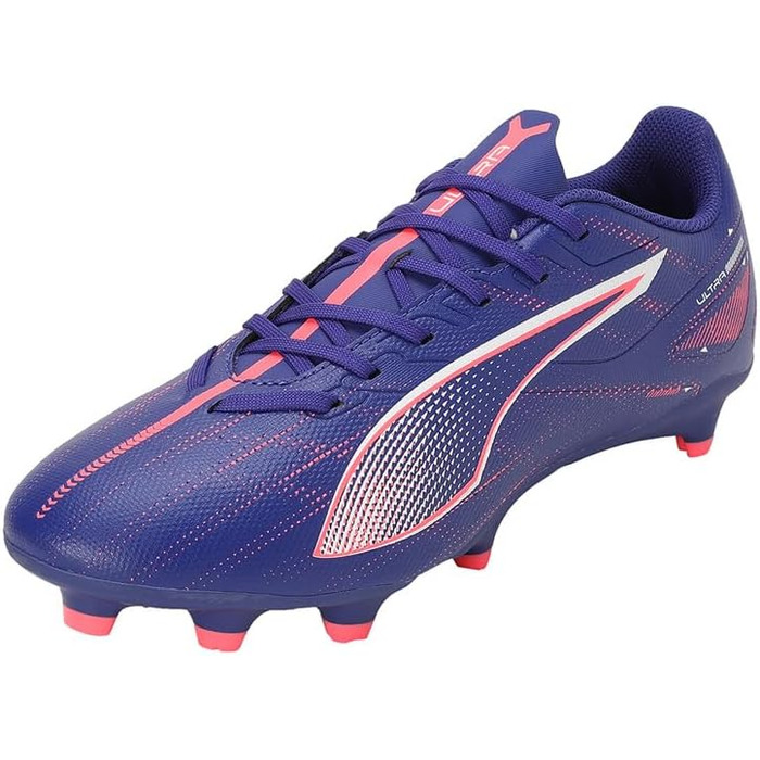 Кросівки футбольні PUMA Ultra 5 Play FG/AG, 47 EU, Lapis Lazuli/Puma White/Sunset Glow