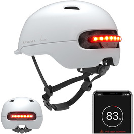 Розумний велосипедний шолом LIVALL для міста з LED-підсвіткою, мигалками та автоматичним сенсором, регульований розмір для чоловіків і жінок