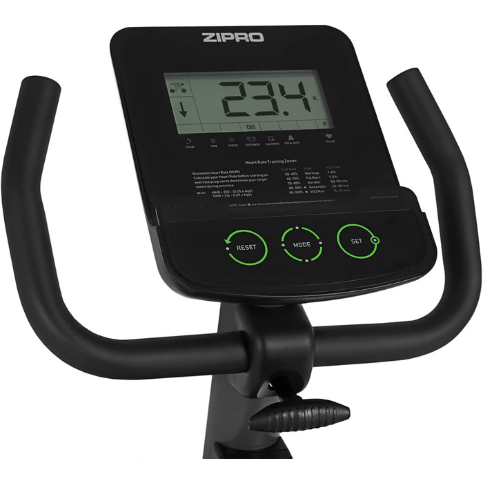 Велотренажер Zipro Easy, магнітний ергометр для дому, до 150 кг, фітнес-велосипед з батарейним живленням