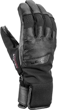 Лижні рукавички LEKI Performance 3D GTX, чорні, розмір 9.5, мембрана Gore-Tex, чоловічі пальчикові рукавиці