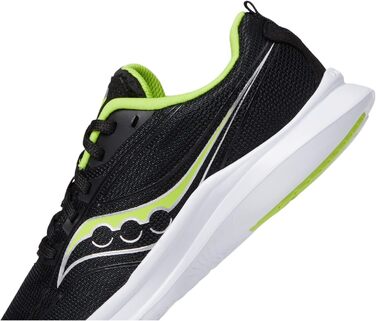 Кросівки для бігу Saucony Kinvara 13 для дівчаток та хлопчиків, чорний/лайм, розмір 11 Wide Big Kid