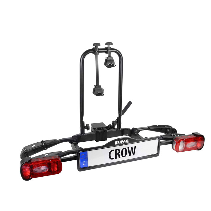 Велосипедний багажник EUFAB CROW BASIC для 2 велосипедів (E-bike), чорний, для фаркопу