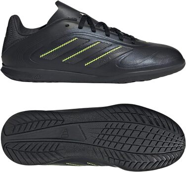 Кросівки футбольні Adidas Copa Pure III Club Indoor Unisex, 38 2/3 EU, Core Black/Dgh Solid Grey/Lucid Lemon