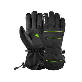 Зимові гірськолижні рукавички Reusch Crosby R-TEX XT, водонепроникні та вітрозахисні, унісекс, чорно-зелені, розмір 9