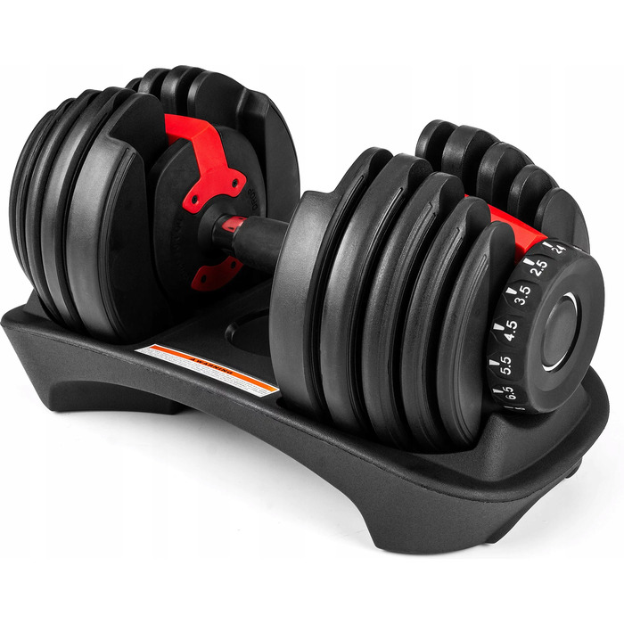 Регульовані гумовані гантелі Gymtek 1 x 24 кг