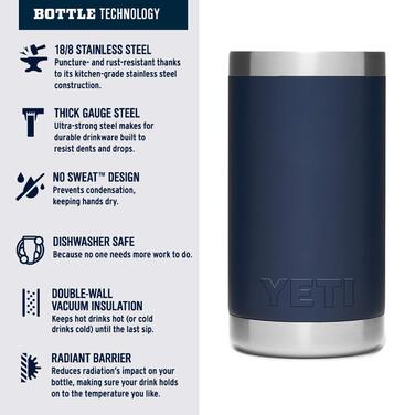 Дитяча пляшка YETI Rambler Jr 340 мл з кришкою та трубочкою, синя (Marineblau)