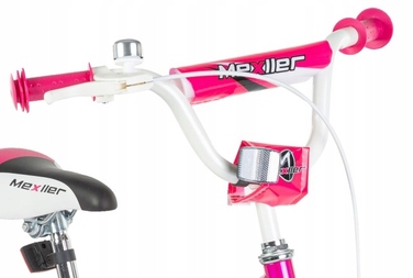 Дитячий велосипед Mexller BMX 16 дюймів, рожевий, для дівчинки, з кошиком