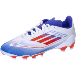Бутси для футболу Adidas F50 League Unisex Multi Ground, 33 EU, Cloud White/Solar Red/Lucid Blue