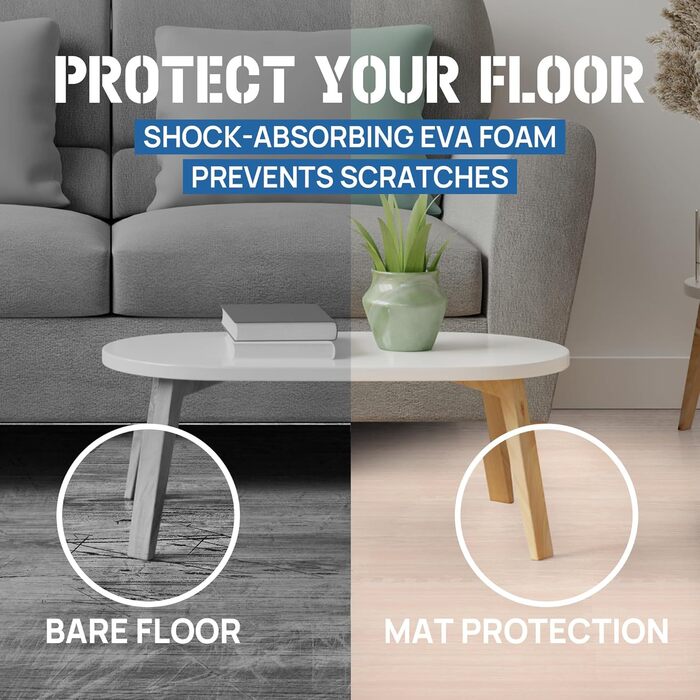 Набір модульних килимків для фітнесу Yes4All (30 шт, 60x60 см) захисний пазл-підлоговий покриття для тренажерів, домашнього залу та гаража, колір: горіх (4.5 м²)