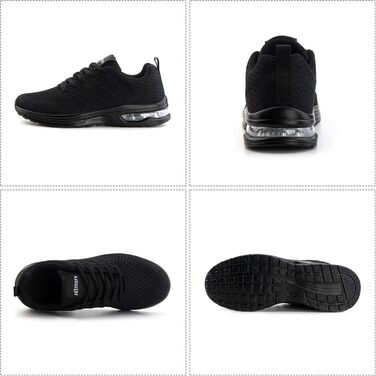 Жіночі кросівки Hitmars для бігу та фітнесу: дихаючі, з амортизацією, чорні, EU 36-42