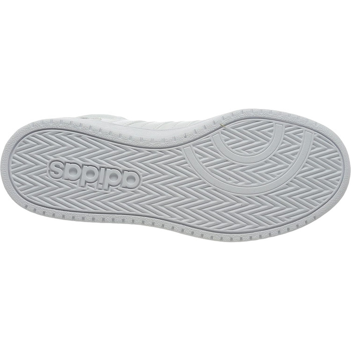 Жіночі баскетбольні кросівки Adidas Hoops 2.0 Mid, 44 EU, білий/сріблястий