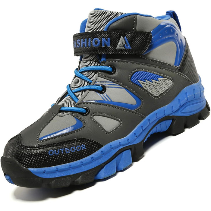 Дитячі трекінгові черевики Wanderschuhe для хлопчиків, водонепроникні, розмір 31-40 (35.5 EU), блакитні