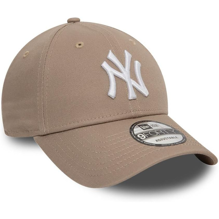 Кепка New Era New York Yankees MLB League Essential Hellbraun Weiß Verstellbare 9Forty - універсальний розмір