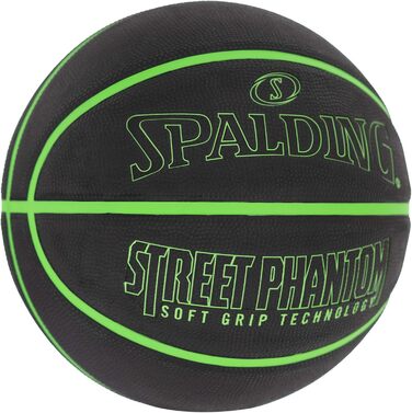Баскетбольний м'яч Spalding для вулиці, гумовий, стійкий до асфальту та бетону, розміри 74,9 см, 72,4 см, 69,8 см, чорний