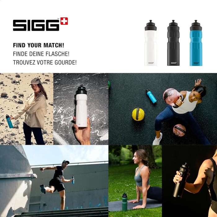 Фляга для велосипеда SIGG Alu 0.75л (Зелена) - Швейцарія, спортивний ковпачок, без BPA, легка, герметична
