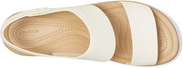 Чобочки Crocs Brooklyn Low Wedge для жінок (33/34 EU, Чорний Бежевий)